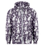 Easter bunny pattern Men s Zipper Hoodie