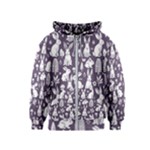 Easter bunny pattern Kids  Zipper Hoodie