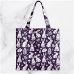 Easter bunny pattern Zipper Grocery Tote Bag