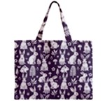Easter bunny pattern Zipper Mini Tote Bag
