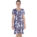 Easter bunny pattern Short Sleeve Nightdress
