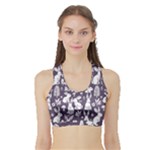 Easter bunny pattern Sports Bra with Border
