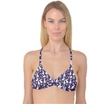 Easter bunny pattern Reversible Tri Bikini Top