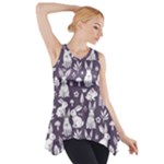 Easter bunny pattern Side Drop Tank Tunic