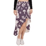 Easter bunny pattern Asymmetrical Ruffle Hem Skirt 