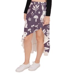 Asymmetrical Ruffle Hem Skirt  