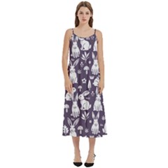 Casual Spaghetti Strap Midi Dress 