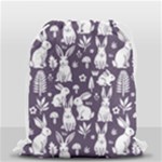 Easter bunny pattern Drawstring Bag (Small)