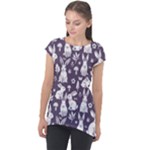 Easter bunny pattern Cap Sleeve High Low Top
