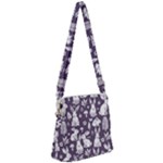 Easter bunny pattern Zipper Messenger Bag