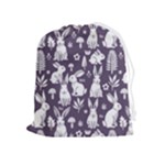 Easter bunny pattern Drawstring Pouch (XL)