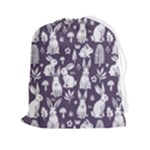 Easter bunny pattern Drawstring Pouch (2XL)