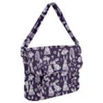 Easter bunny pattern Buckle Messenger Bag