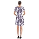 Short Sleeve V-neck Flare Dress 