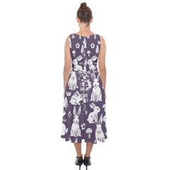 Midi Tie-Back Chiffon Dress 