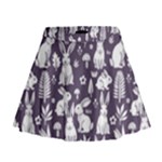 Easter bunny pattern Mini Flare Skirt