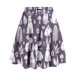 Easter bunny pattern High Waist Skirt