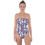 Easter bunny pattern Tie Back One Piece Swimsuit