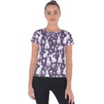 Easter bunny pattern Short Sleeve Sports Top 