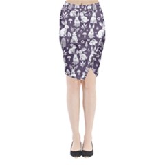 Easter bunny pattern Midi Wrap Pencil Skirt from ArtsNow.com
