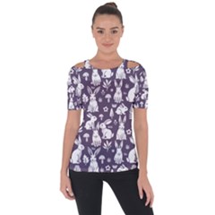 Shoulder Cut Out Short Sleeve Top 