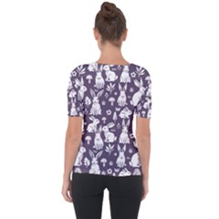 Shoulder Cut Out Short Sleeve Top 