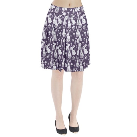 Easter bunny pattern Pleated Skirt from ArtsNow.com