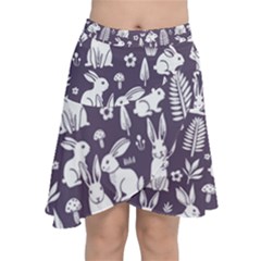 Chiffon Wrap Front Skirt 