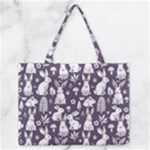 Easter bunny pattern Zipper Medium Tote Bag
