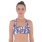 Easter bunny pattern Cross Back Sports Bra