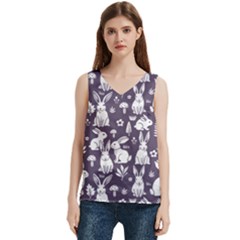 Women s V-Neck Sleeveless Satin Top 