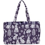 Easter bunny pattern Canvas Work Bag