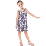 Easter bunny pattern Kids  Sleeveless Dress