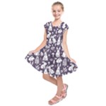Easter bunny pattern Kids  Short Sleeve Dress