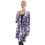 Easter bunny pattern Hooded Pocket Cardigan