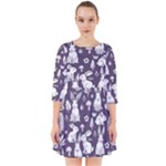 Easter bunny pattern Smock Dress