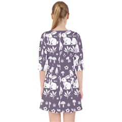 Quarter Sleeve Pocket Dress 