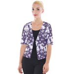 Easter bunny pattern Cropped Button Cardigan
