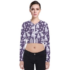 Long Sleeve Zip Up Bomber Jacket 