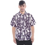 Easter bunny pattern Men s Short Sleeve Shirt
