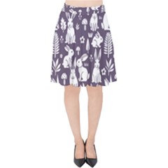 Velvet High Waist Skirt 