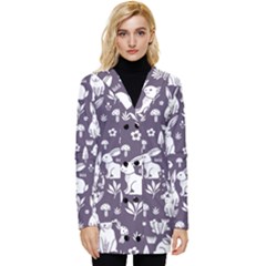 Button Up Hooded Coat  