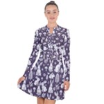 Easter bunny pattern Long Sleeve Panel Dress