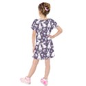 Kids  Short Sleeve Velvet Dress 
