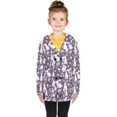 Kids  Double Breasted Button Coat 