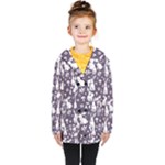 Easter bunny pattern Kids  Double Breasted Button Coat