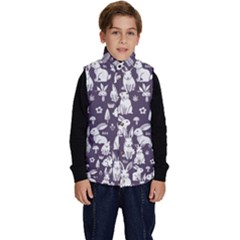 Easter bunny pattern Kid s Button Up Puffer Vest from ArtsNow.com