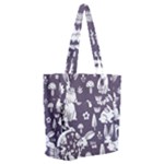 Easter bunny pattern Everyday Shoulder Bag with Pouch Bag