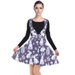 Easter bunny pattern Plunge Pinafore Dress