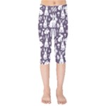 Easter bunny pattern Kids  Capri Leggings 
